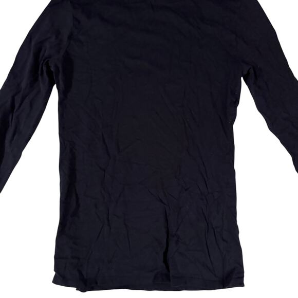 Ann Taylor Midnight Blue Wide Neck Tee Small Lightweight Layering Hero - Picture 3 of 4